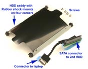 Hard Drive Caddy and Cable for HP HDX18 (for 2nd HDD bay)